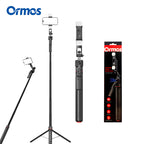 360° Auto Face Tracking Tripod – Smart Selfie Stick with AI Motion Tracking, Remote Control & LED Fill Light