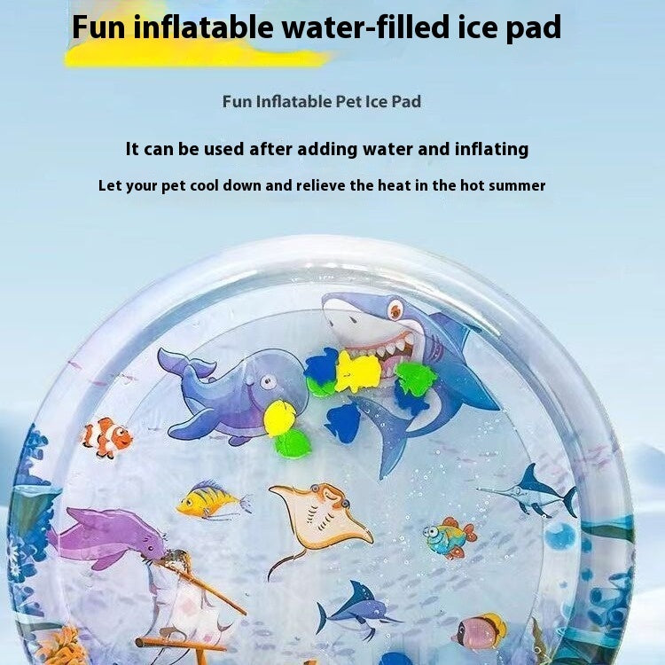 Cooling Pet Water Bed Mat – Summer Ice Cooling Cushion for Dogs & Cats (Leak-Proof & Comfortable)