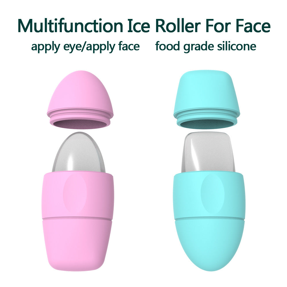 Ice Face Roller – Silicone Skin Tightening Tool for Pore Shrinking, Dark Circles & Facial Lifting