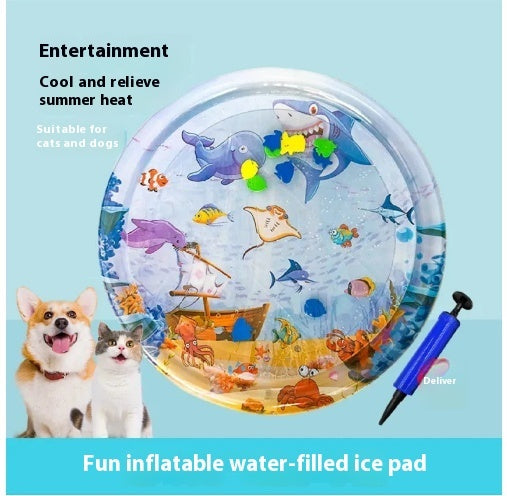 Cooling Pet Water Bed Mat – Summer Ice Cooling Cushion for Dogs & Cats (Leak-Proof & Comfortable)