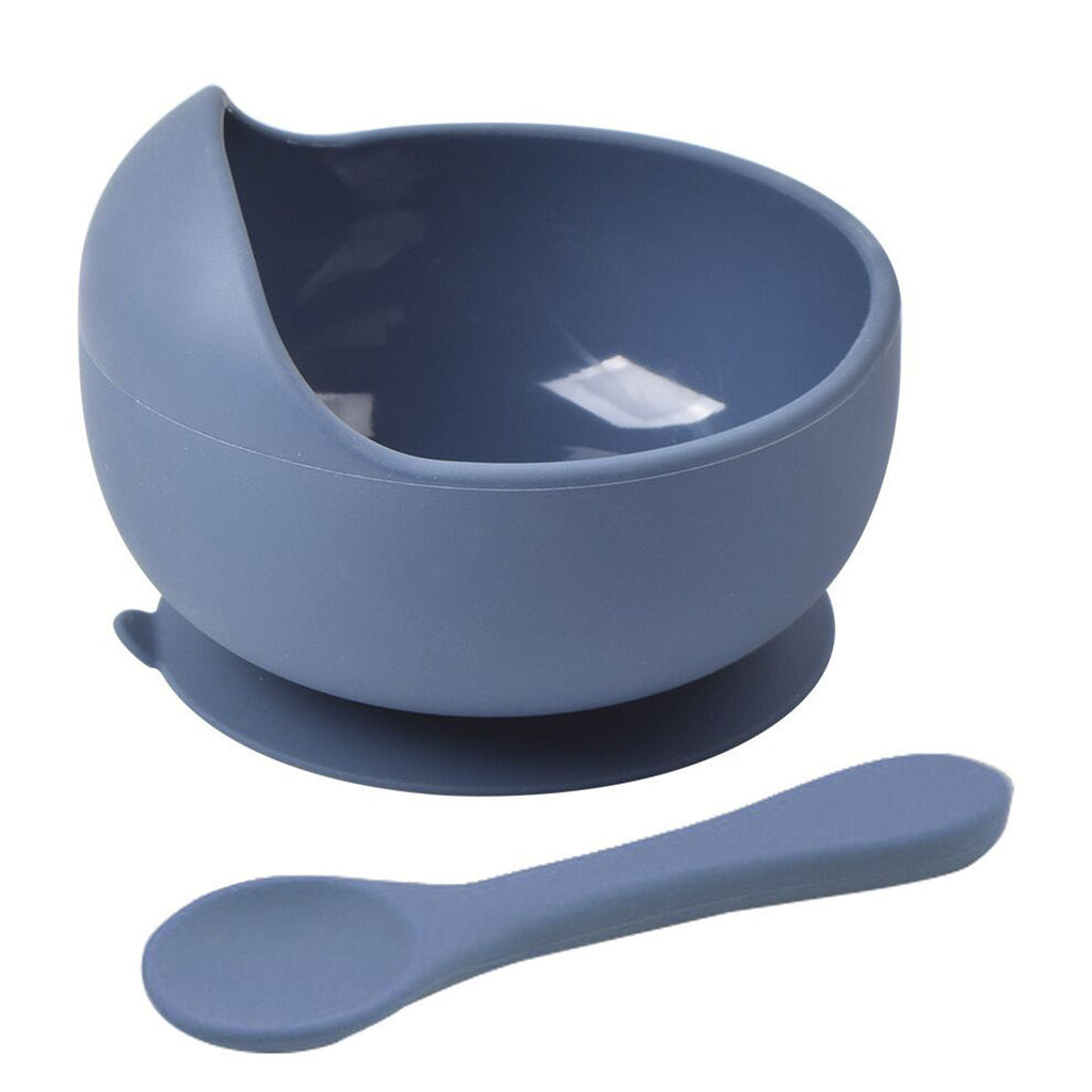 Kids Silicone Suction Cup Bowl – Non-Slip Baby Feeding Dish