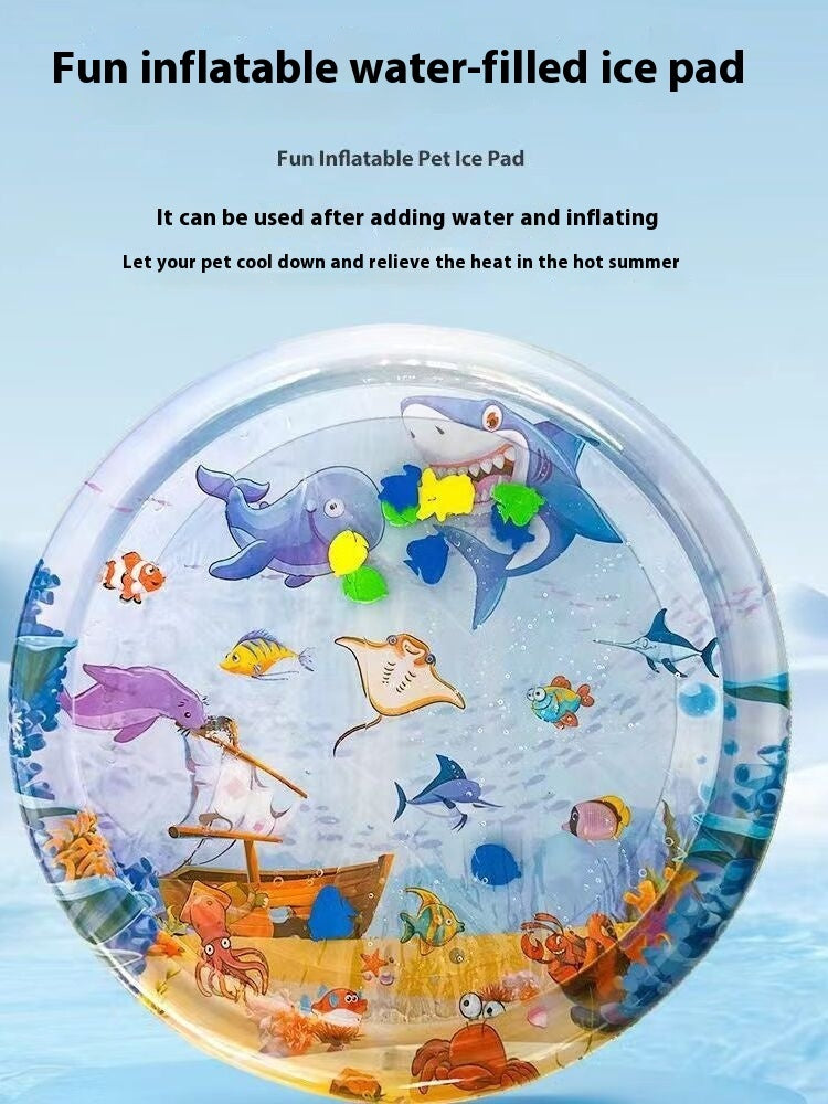 Cooling Pet Water Bed Mat – Summer Ice Cooling Cushion for Dogs & Cats (Leak-Proof & Comfortable)